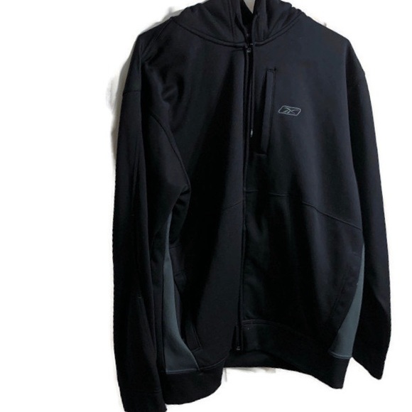 Reebok Other - Reebok Play Dry Black Full Zip Jacket Men’s Size L